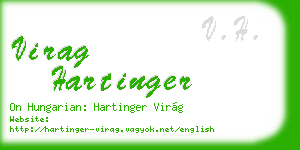 virag hartinger business card